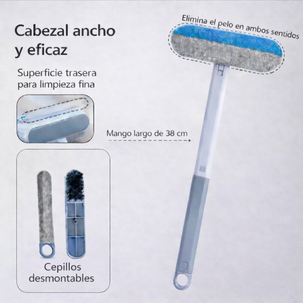 Cepillo Quitapelos para Mascotas | Elimina Pelo de Sofás, Ropa y Alfombras sin Esfuerzo